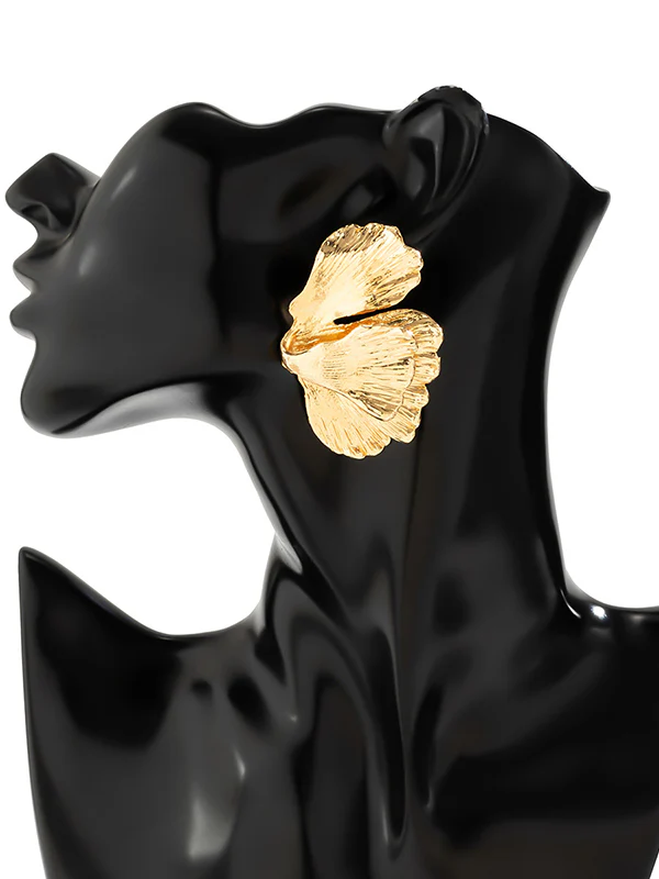 Geometric Solid Color Drop Earrings - Image 4