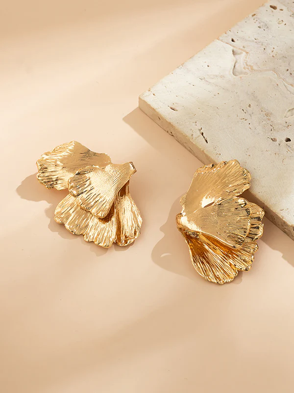 Geometric Solid Color Drop Earrings - Image 5