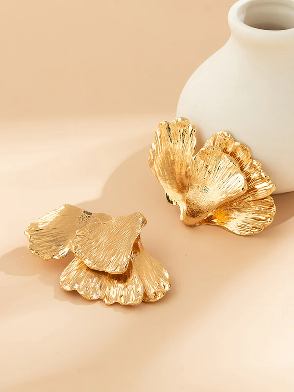 Geometric Solid Color Drop Earrings - Image 6