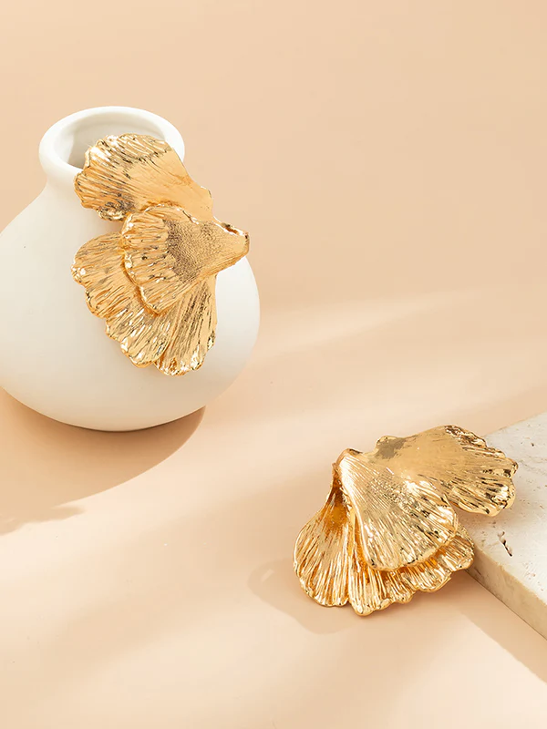 Geometric Solid Color Drop Earrings - Image 7