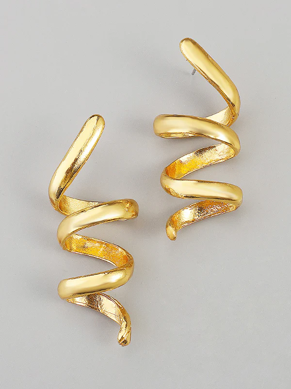 Geometric Solid Color Drop Earrings - Image 10