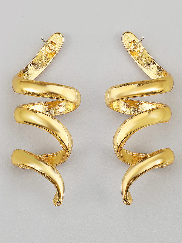 Geometric Solid Color Drop Earrings - Image 11