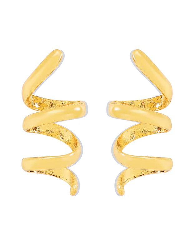 Geometric Solid Color Drop Earrings - Image 17
