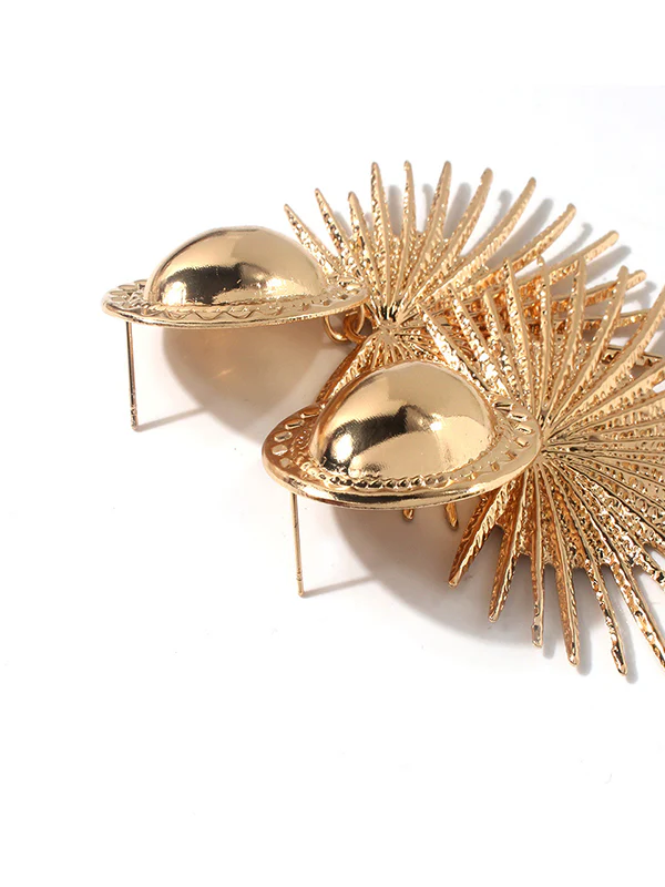 Geometric Solid Color Drop Earrings - Image 5