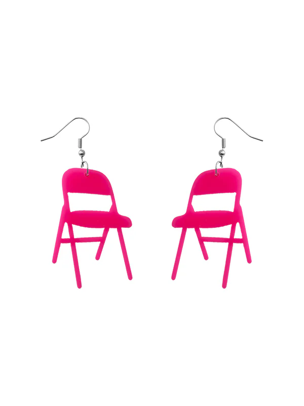 Geometric Solid Color Drop Earrings - Image 11