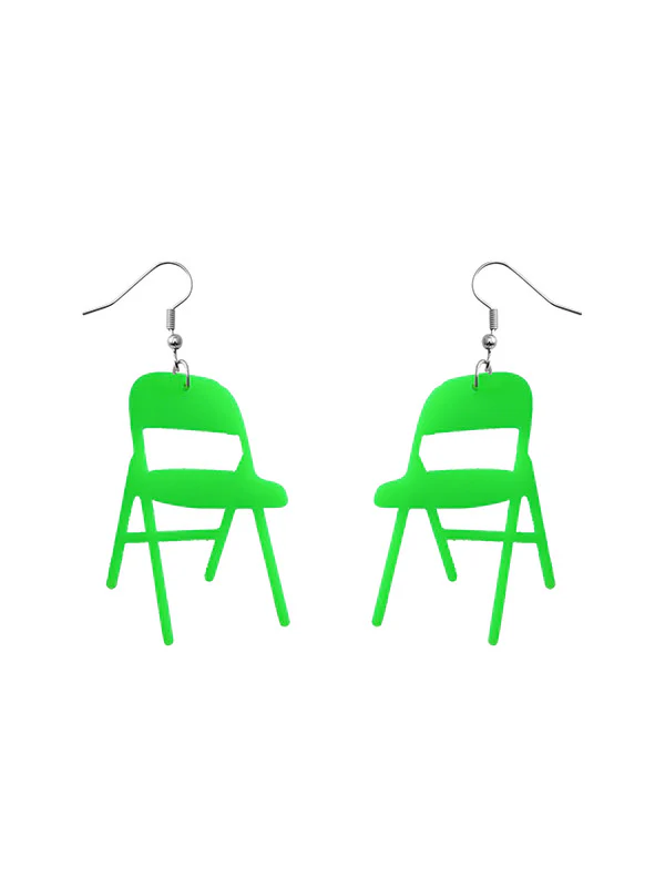 Geometric Solid Color Drop Earrings - Image 14