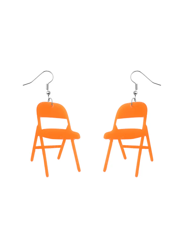 Geometric Solid Color Drop Earrings - Image 15