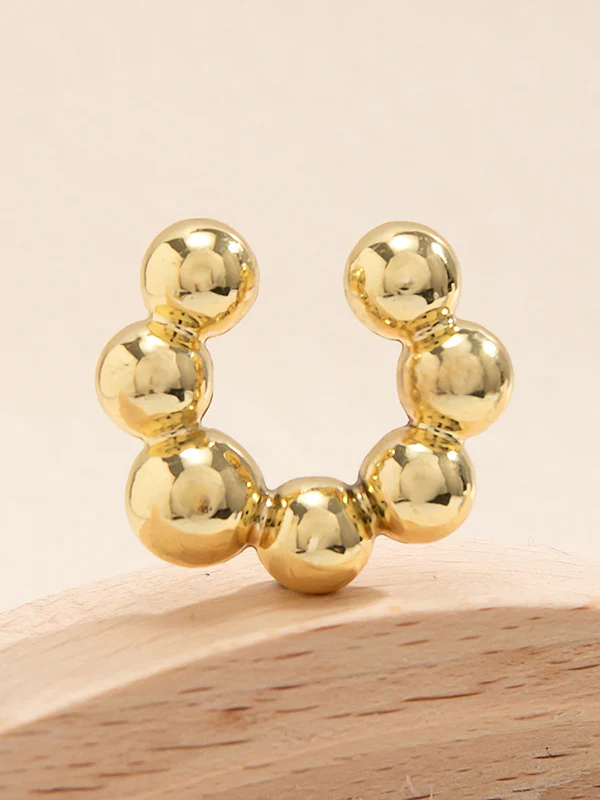 Geometric Solid Color Ear Clip - Image 6
