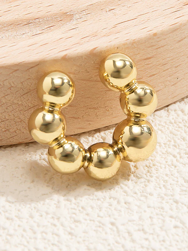 Geometric Solid Color Ear Clip - Image 7