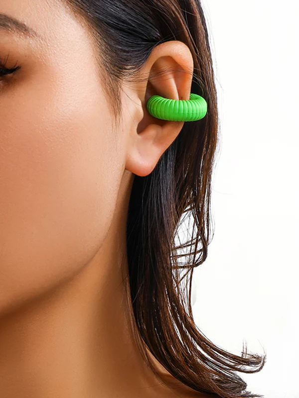 Geometric Solid Color Ear Clip - Image 14