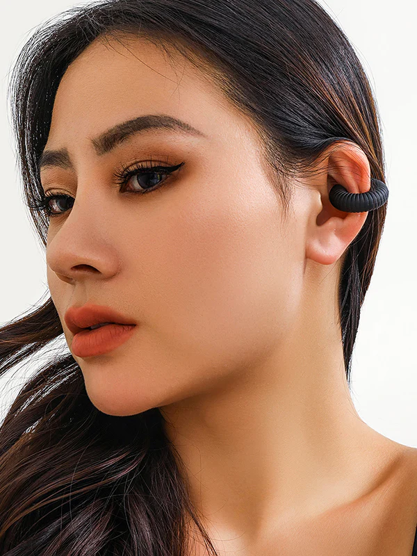 Geometric Solid Color Ear Clip - Image 18