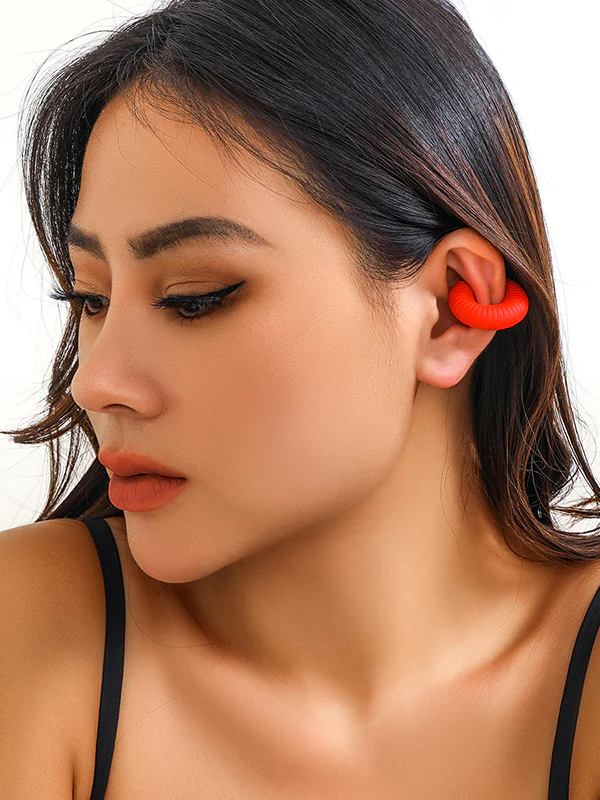 Geometric Solid Color Ear Clip - Image 19