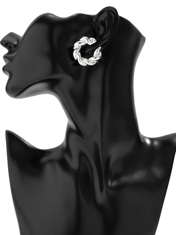 Geometric Solid Color Ear Clip - Image 6
