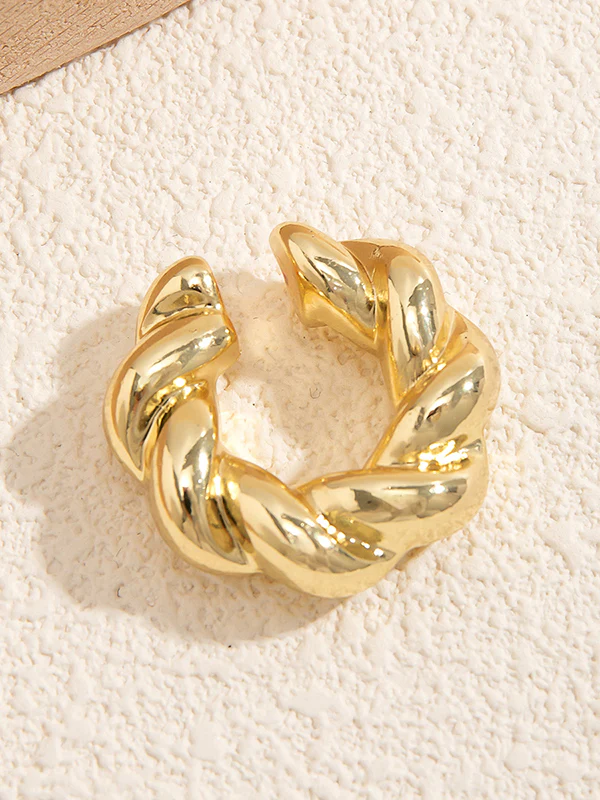 Geometric Solid Color Ear Clip - Image 9