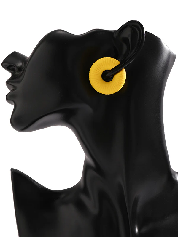 Geometric Solid Color Ear Clip - Image 25