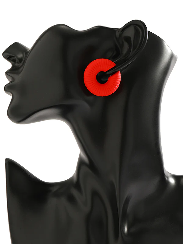 Geometric Solid Color Ear Clip - Image 28