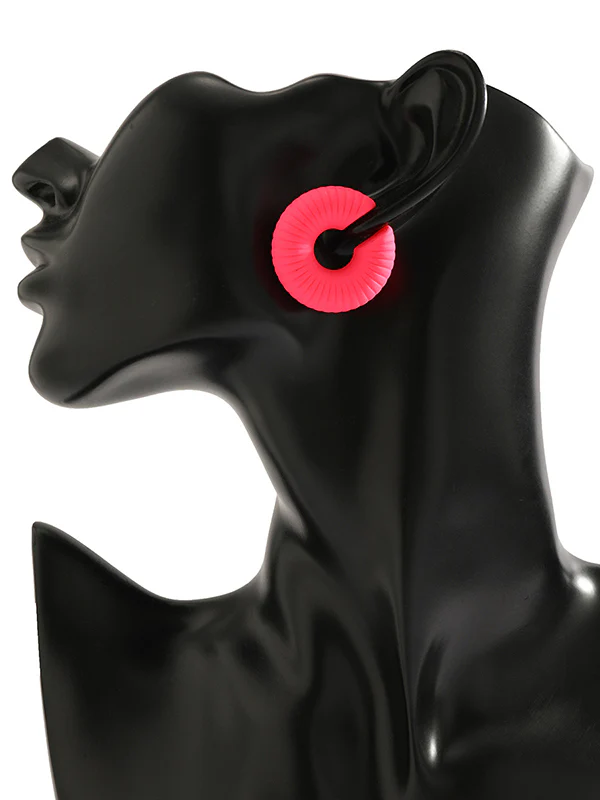Geometric Solid Color Ear Clip - Image 29
