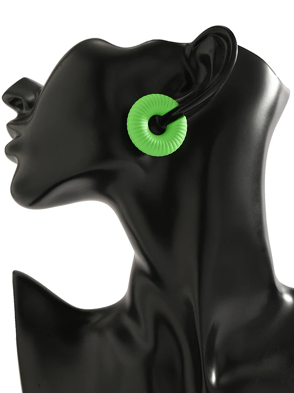 Geometric Solid Color Ear Clip - Image 30