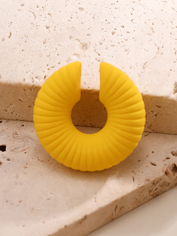 Geometric Solid Color Ear Clip - Image 34