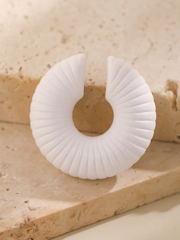 Geometric Solid Color Ear Clip - Image 35