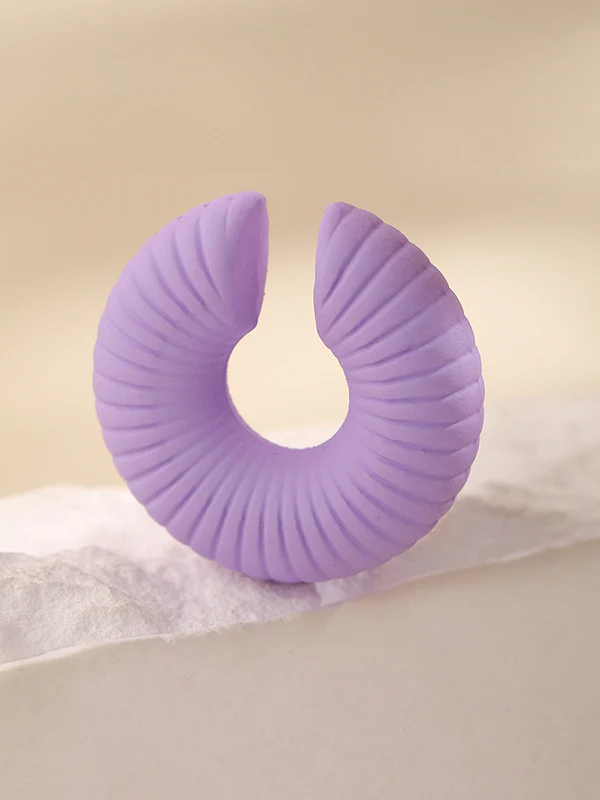 Geometric Solid Color Ear Clip - Image 37