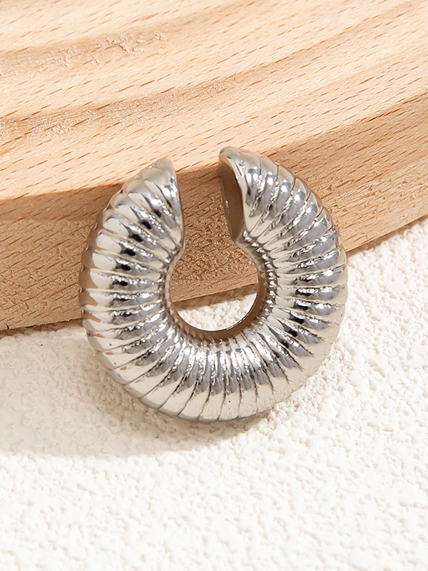 Geometric Solid Color Ear Clip - Image 39