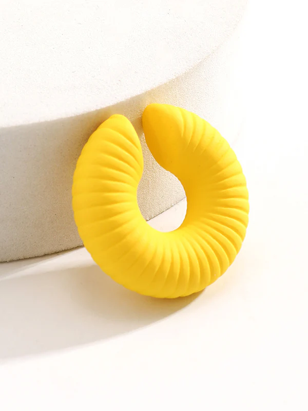 Geometric Solid Color Ear Clip - Image 41