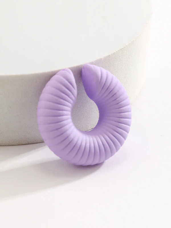 Geometric Solid Color Ear Clip - Image 43
