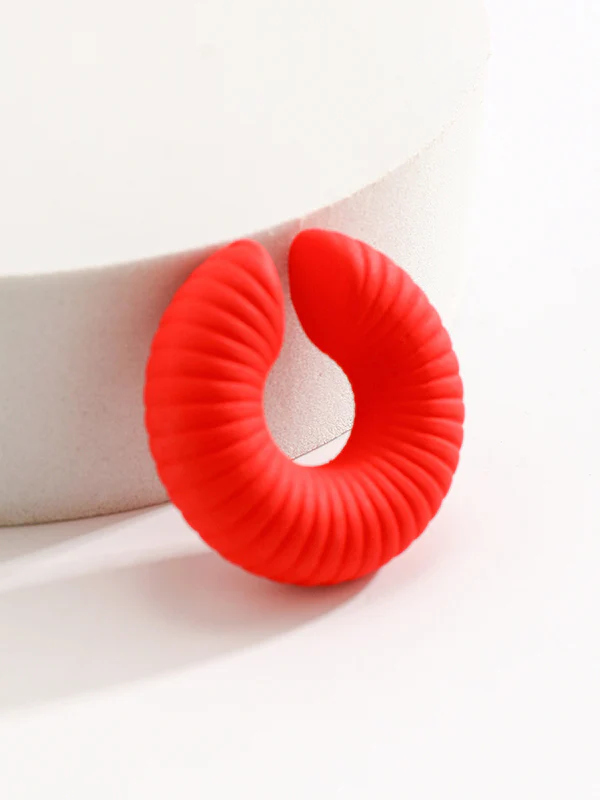 Geometric Solid Color Ear Clip - Image 44