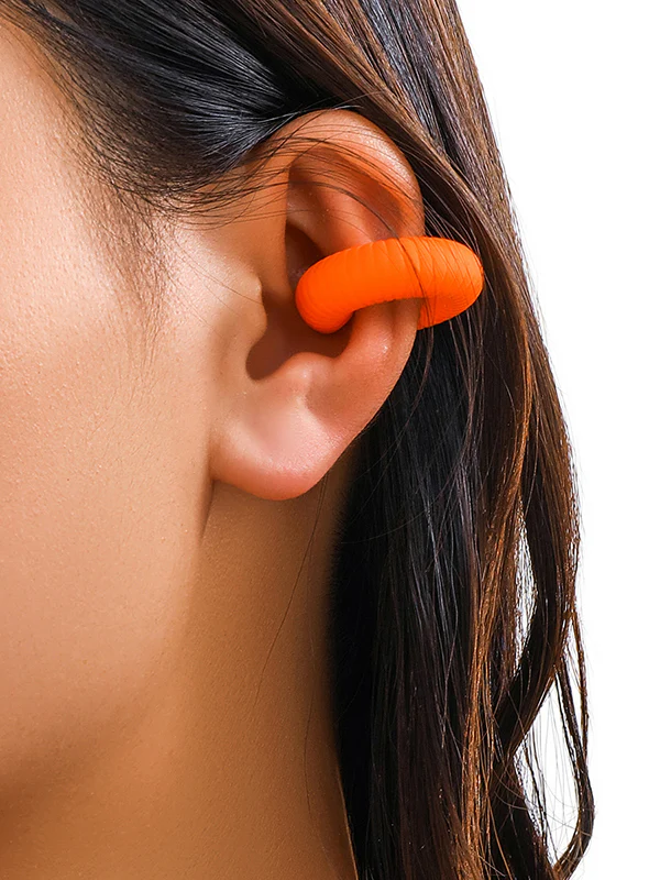 Geometric Solid Color Ear Clip - Image 7