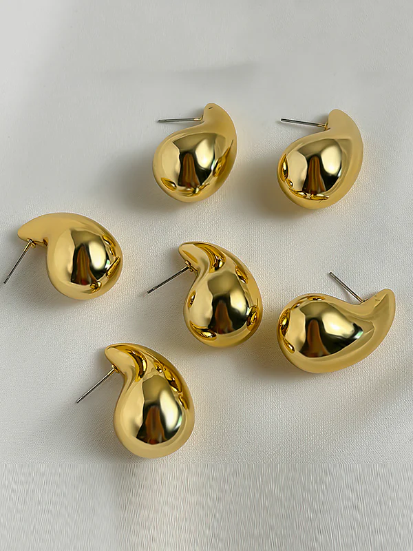 Geometric Solid Color Earrings Accessories - Image 10