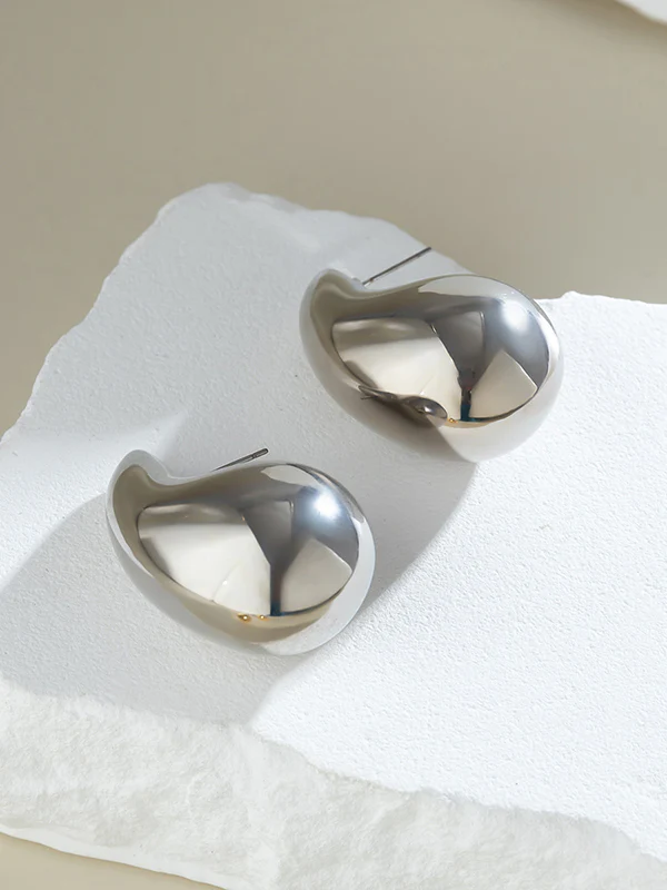 Geometric Solid Color Earrings Accessories - Image 12