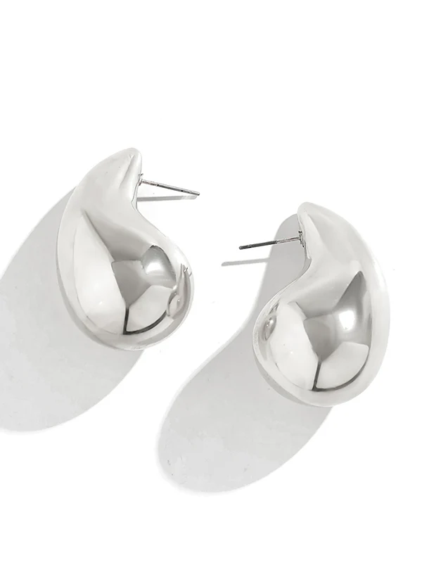 Geometric Solid Color Earrings Accessories - Image 14