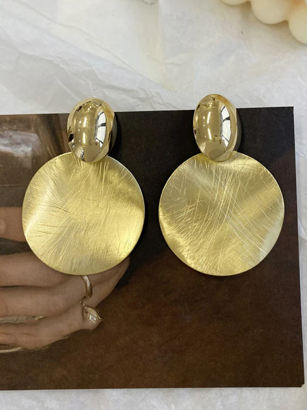Geometric Solid Color Earrings Accessories - Image 5