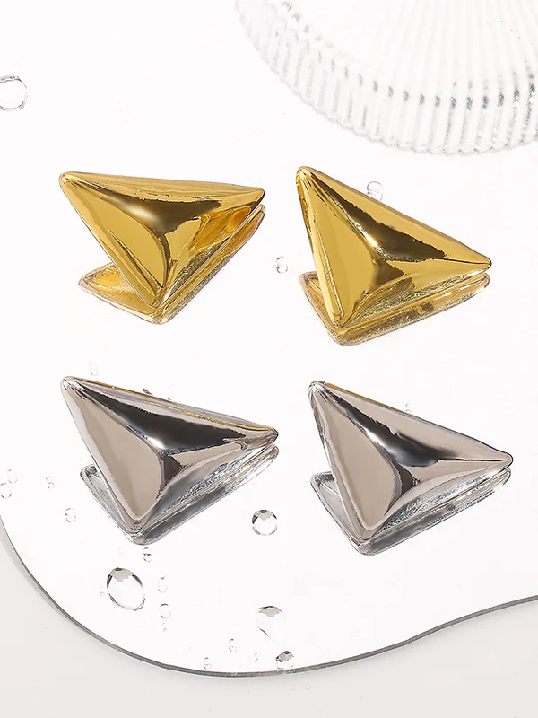 Geometric Solid Color Earrings Accessories - Image 6