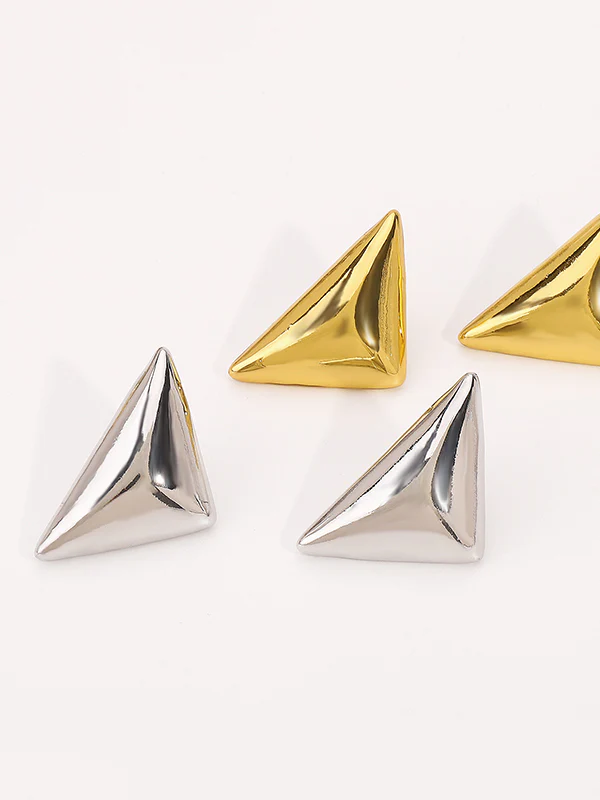 Geometric Solid Color Earrings Accessories - Image 7