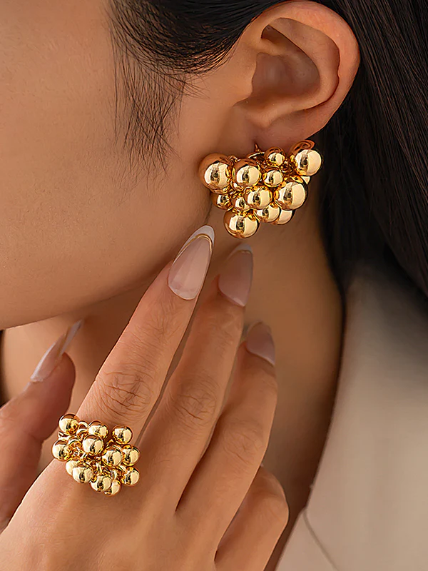 Geometric Solid Color Earrings Accessories - Image 6