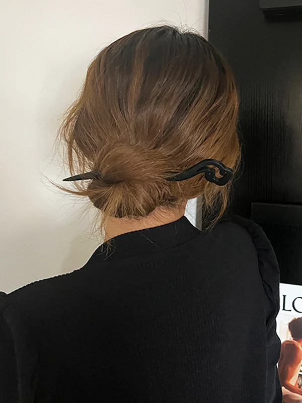 Geometric Solid Color Hair Accessories - Image 5