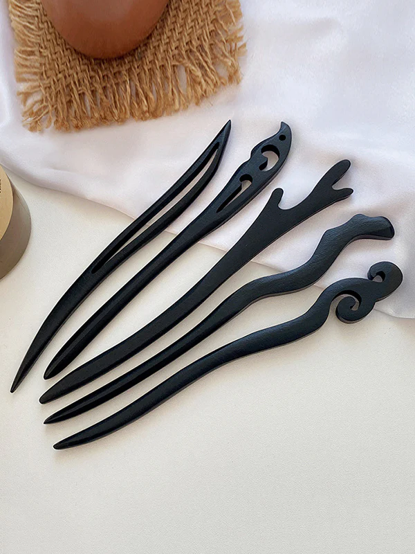 Geometric Solid Color Hair Accessories - Image 8