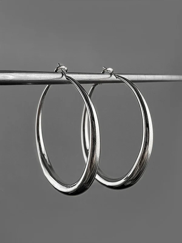 Geometric Solid Color Hood Earrings Accessories - Image 10