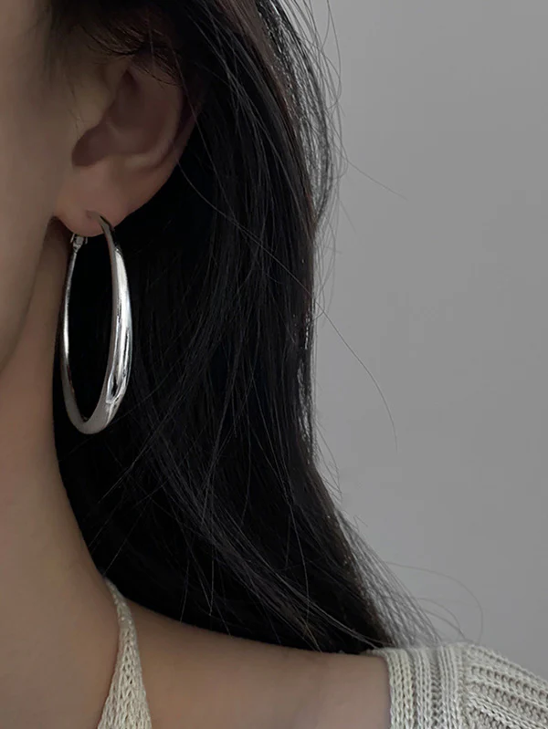Geometric Solid Color Hood Earrings Accessories - Image 6