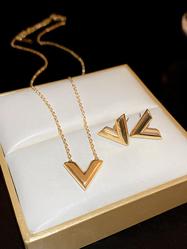 Geometric Solid Color Necklaces Accessories - Image 7