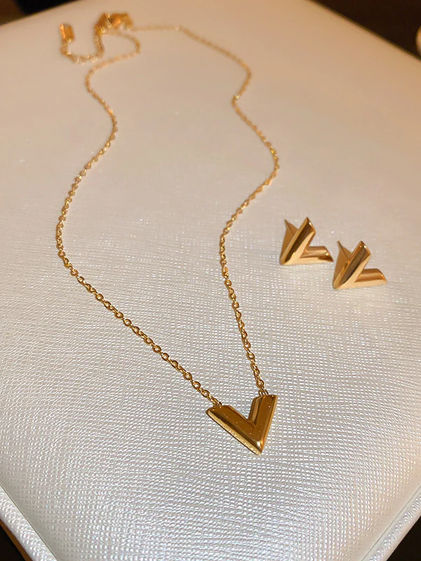 Geometric Solid Color Necklaces Accessories - Image 8