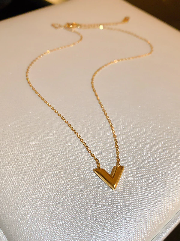 Geometric Solid Color Necklaces Accessories - Image 9