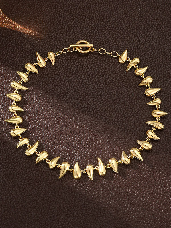 Geometric Solid Color Necklaces Accessories - Image 4