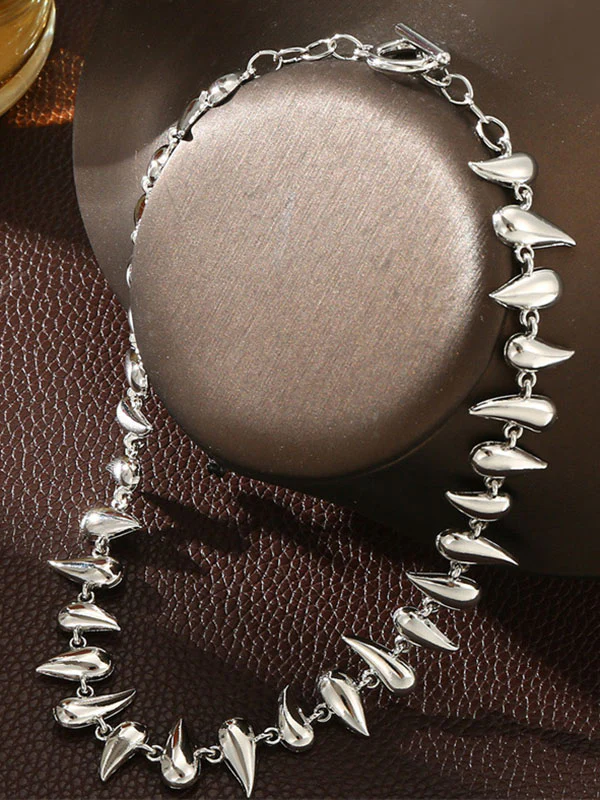 Geometric Solid Color Necklaces Accessories - Image 8