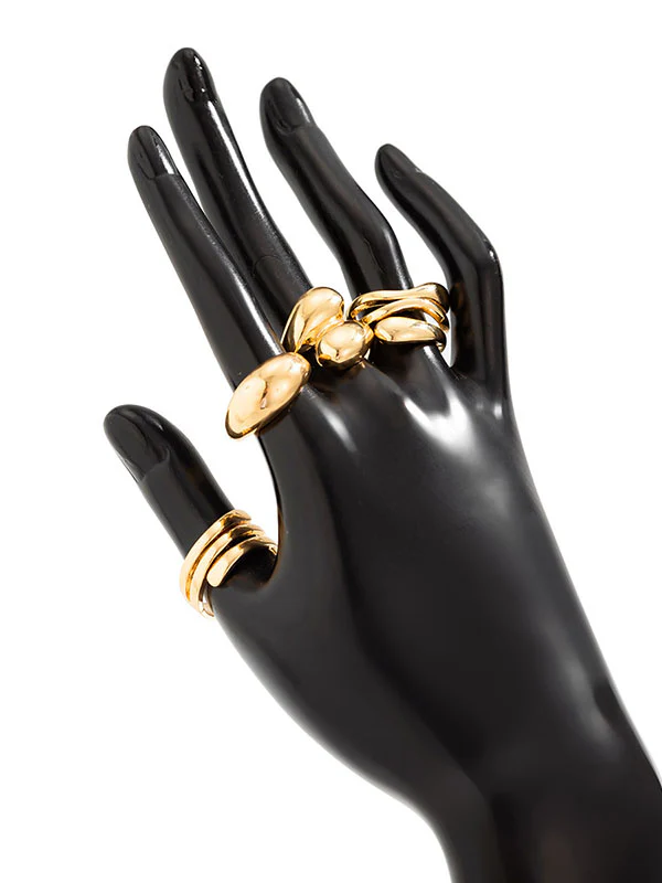 Geometric Solid Color Rings Accessories - Image 14
