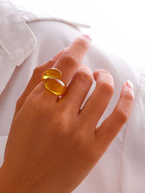 Geometric Solid Color Rings Accessories - Image 21