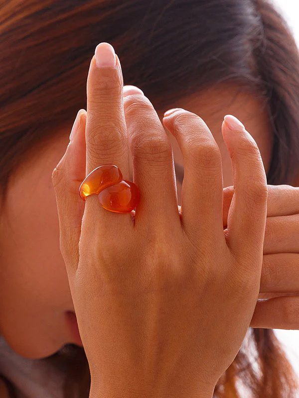 Geometric Solid Color Rings Accessories - Image 22