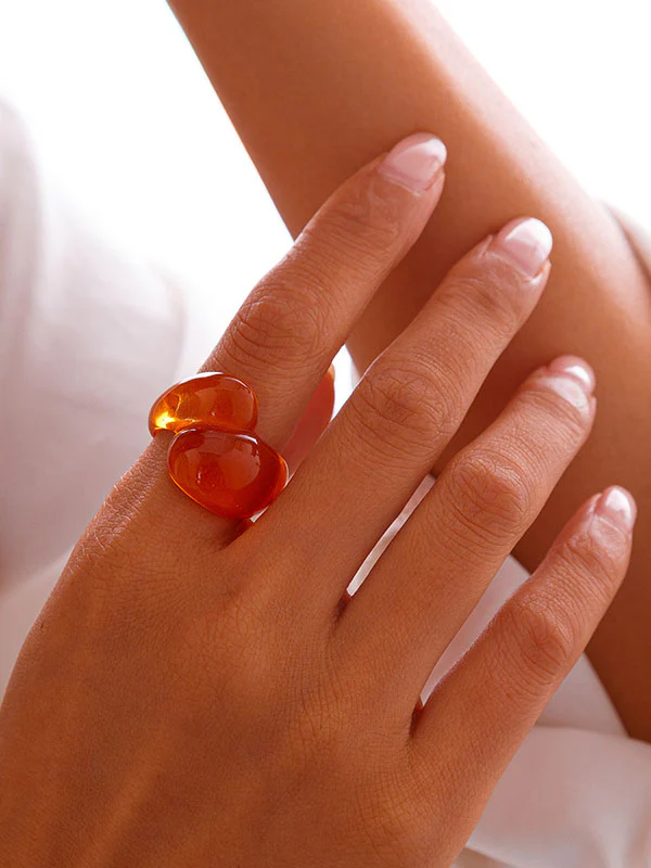 Geometric Solid Color Rings Accessories - Image 23